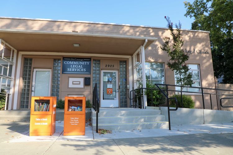 An exterior shot of the Community Legal Services building 